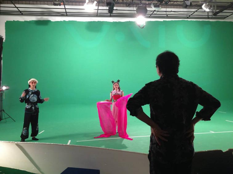 Interactive concert stage vj design