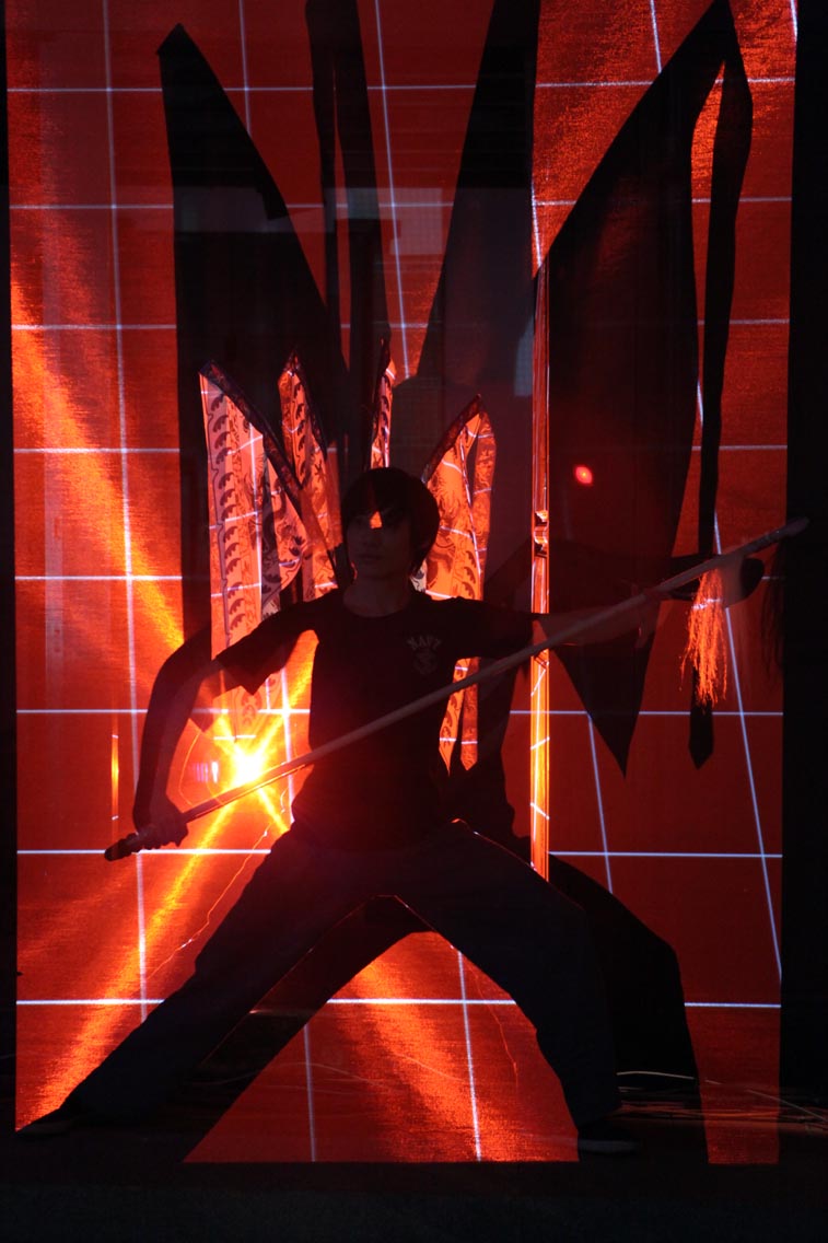 stereoscopic projection and interactive performing in Lin Historical Theater