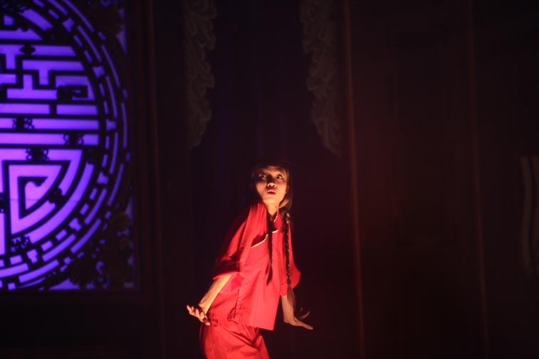 stereoscopic projection and interactive performing in Lin Historical Theater