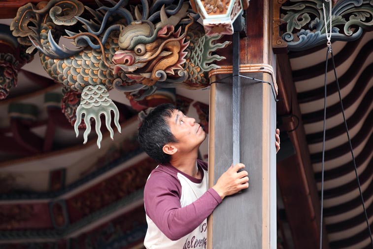 stereoscopic projection and interactive performing in Lin Historical Theater