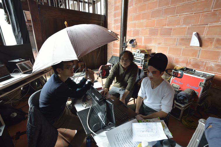 stereoscopic projection and interactive performing in Lin Historical Theater